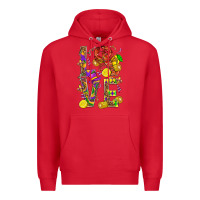 Red Love Crawfish Mardi Gras Premium Hoodie - BundleAndBundleShop