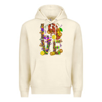 Sandshell Love Crawfish Mardi Gras Premium Hoodie - BundleAndBundleShop