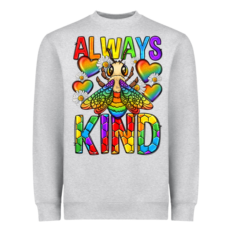 Always Bee Kind Pride Lgbtq Heavyweight Sweatshirt by texasbilliewilder | Teevron