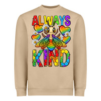 Mushroom always bee kind pride lgbtq Heavyweight Sweatshirt - texasbilliewilder