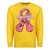 Lemon survivor breast cancer with boxing gloves Premium Sweatshirt - MaliasSmallBusiness
