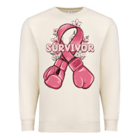 Sandshell survivor breast cancer with boxing gloves Premium Sweatshirt - MaliasSmallBusiness