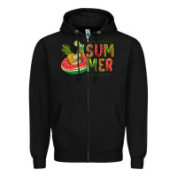 Black sweet summer time Zipper Hoodie - Jasminsmagicworld