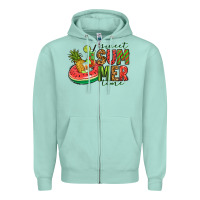 Seafoam sweet summer time Zipper Hoodie - Jasminsmagicworld
