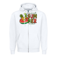White sweet summer time Zipper Hoodie - Jasminsmagicworld