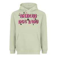 Matcha anxious dog lady Heavyweight Hoodie - MaliasSmallBusiness