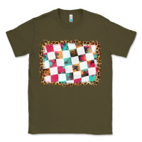 Army Green race background with leopard frame Classic Tee - HRA Design Shop