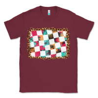 Burgundy race background with leopard frame Classic Tee - HRA Design Shop