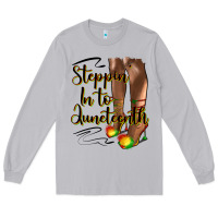 Moon Dust steppin' in to juneteenth heels Long Sleeve Tee - HRA Design Shop