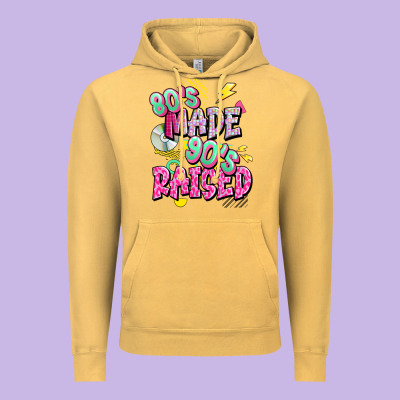 80s Made 90s Raised Vintage Hoodie Designed By Texasbilliewilder