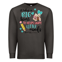 Smoke it takes a big hearts to helps shape little minds Premium Sweatshirt - MaliasSmallBusiness