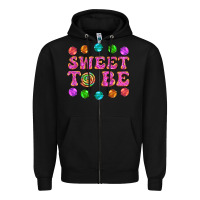 Black sweet to be candy Zipper Hoodie - AdoDesignShop