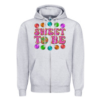 Heather Grey sweet to be candy Zipper Hoodie - AdoDesignShop