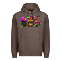Coffee Mardi Gras afro gnomies Premium Hoodie - BundleAndBundleShop