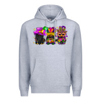 Heather Grey Mardi Gras afro gnomies Premium Hoodie - BundleAndBundleShop
