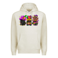 Oatmeal Heather Mardi Gras afro gnomies Premium Hoodie - BundleAndBundleShop