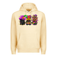 Pina Colada Mardi Gras afro gnomies Premium Hoodie - BundleAndBundleShop
