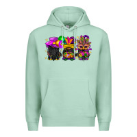 Seafoam Mardi Gras afro gnomies Premium Hoodie - BundleAndBundleShop
