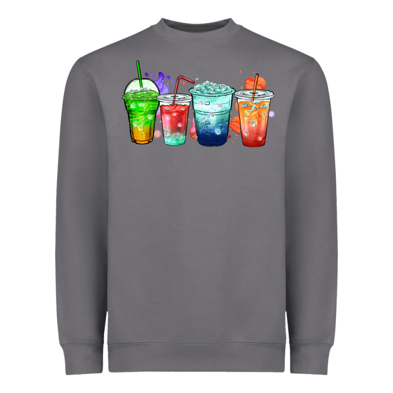 Tea Junkie Coffee Cups Heavyweight Sweatshirt by Zillion Design Studio | Teevron