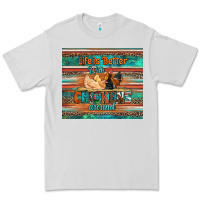 Dove Grey life is better with chickens around chicken coop Premium Tee - Artiststas