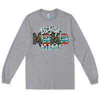 Heather Grey because mama said so Long Sleeve Tee - CowhideDigitalArt