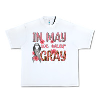 White In May We Wear Gray Urban Heavy Tee - texasbilliewilder