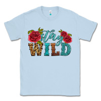 Dusty Blue stay wild Classic Tee - HRA Design Shop