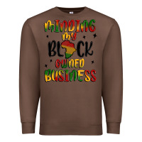 Chestnut minding my black owned business Premium Sweatshirt - MaliasSmallBusiness