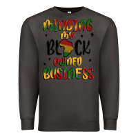 Smoke minding my black owned business Premium Sweatshirt - MaliasSmallBusiness