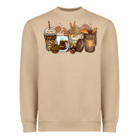 Mushroom leopard coffee cups Heavyweight Sweatshirt - Zillion Design Studio