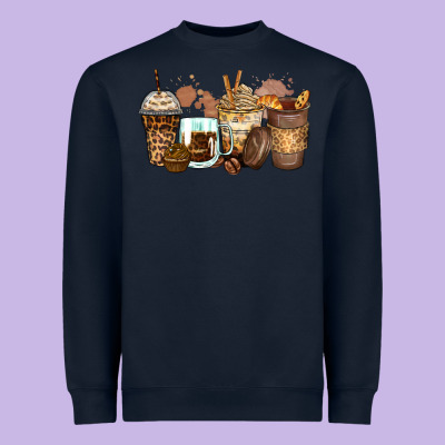 Heavyweight Sweatshirt leopard coffee cups