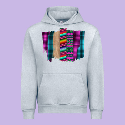Western Farm Life Serape Brush Stroke Urban Hoodie Designed By Bettercallsaul