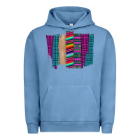 Pigment Pebble Blue Western Farm Life Serape Brush Stroke Urban Hoodie - Bettercallsaul