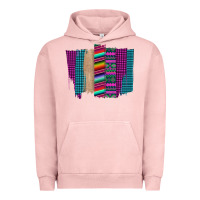 Pigment Salmon Western Farm Life Serape Brush Stroke Urban Hoodie - Bettercallsaul