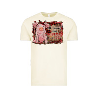 Vintage Arctic all i want for christmas is a pig sitting pig Vintage Tee - RanaPortraitStore