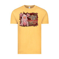 Vintage Mustard all i want for christmas is a pig sitting pig Vintage Tee - RanaPortraitStore
