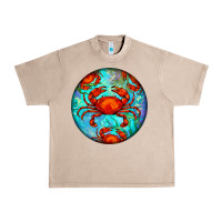French Oak crab Urban Heavy Tee - BarkalooDesign