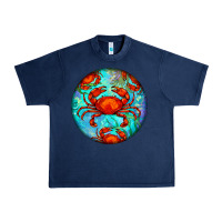 Navy crab Urban Heavy Tee - BarkalooDesign