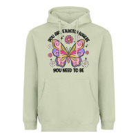 Matcha you are exactly where you need to be Heavyweight Hoodie - MaliasSmallBusiness