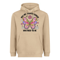 Mushroom you are exactly where you need to be Heavyweight Hoodie - MaliasSmallBusiness