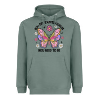 Sage you are exactly where you need to be Heavyweight Hoodie - MaliasSmallBusiness