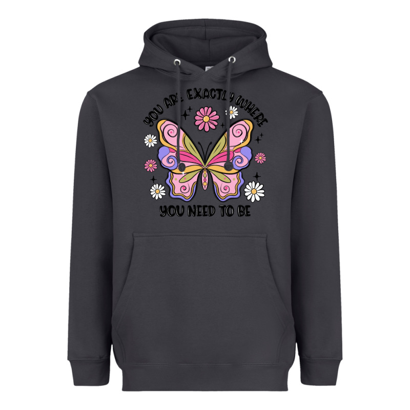 You Are Exactly Where You Need To Be Heavyweight Hoodie by MaliasSmallBusiness | Teevron