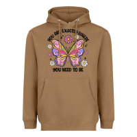 Toasted Coconut you are exactly where you need to be Heavyweight Hoodie - MaliasSmallBusiness