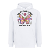 White you are exactly where you need to be Heavyweight Hoodie - MaliasSmallBusiness