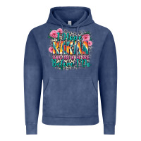 Vintage Denim i hope karma slaps you in the face before i do Vintage Hoodie - Zillion Design Studio