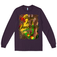 Plum steppin' in to juneteenth Long Sleeve Tee - HRA Design Shop