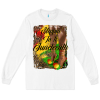 White steppin' in to juneteenth Long Sleeve Tee - HRA Design Shop
