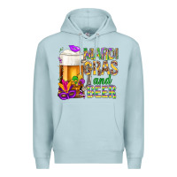 Blue Mist Mardi Gras and beer Premium Hoodie - BundleAndBundleShop