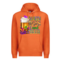 Carrot Mardi Gras and beer Premium Hoodie - BundleAndBundleShop