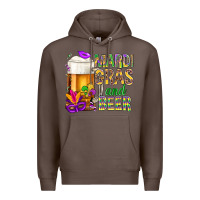 Coffee Mardi Gras and beer Premium Hoodie - BundleAndBundleShop